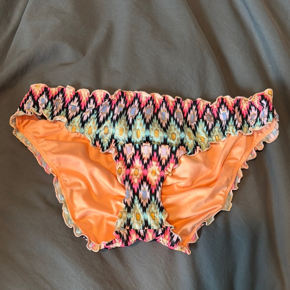 Victoria’s Secret Colorful Ruffled Bikini Bottoms